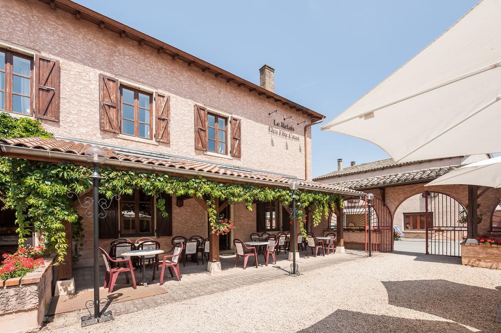 Le Relais Des Dix Crus - Logis Hotel B&B Корсель-ан-Божоле Экстерьер фото